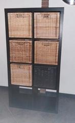 Branas mand 5x bruin , 1x antraciet  kallax Vakkenkast, Huis en Inrichting, Woonaccessoires | Schalen en Manden, Ophalen, Zo goed als nieuw