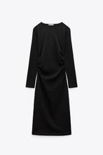 Dames maxi jurk met plooien zwart maat S katoen top bodycon, Kleding | Dames, Maat 38/40 (M), Ophalen of Verzenden, Zo goed als nieuw
