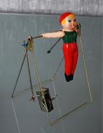 Vintage Speelgoed mechanische Turner Trapeze in doos, Ophalen of Verzenden