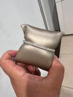 14K Witgouden slavenarmband met 1.94 carat diamant, Ophalen, Wit, Zo goed als nieuw, 17 tot 18