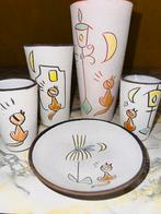 Vintage vazen Potterie Boonstra decor Sgraffito, Ophalen, A, A, A