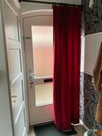 Rood gordijn voor voordeur, Gebruikt, 100 tot 150 cm, 200 cm of meer, Ophalen of Verzenden