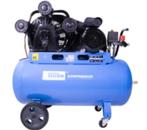 Sterke compressor 2,2 PK 3cyl. en grote 100l tank, op 230V z, Doe-het-zelf en Verbouw, Compressors, Nieuw, 10 bar of meer, Mobiel