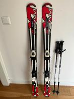 Ski’s (120 cm) en verstelbare skistokken voor kinderen, Gebruikt, 100 tot 140 cm, Carve, Skiën