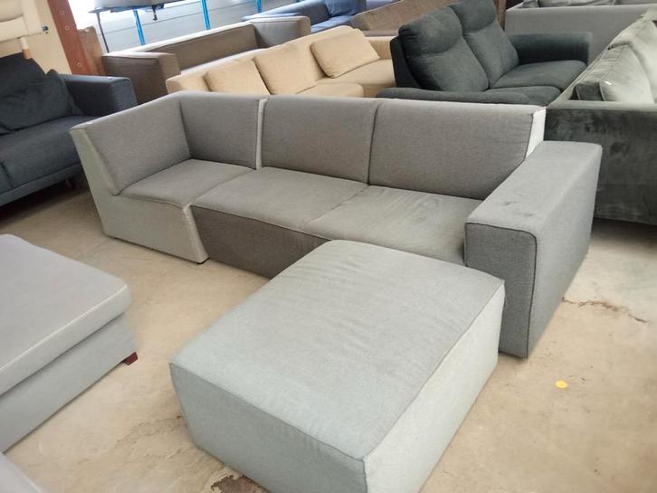 Montel Bank 260cm poef 90x80cm, Huis en Inrichting, Fauteuils, Gebruikt, Ophalen of Verzenden