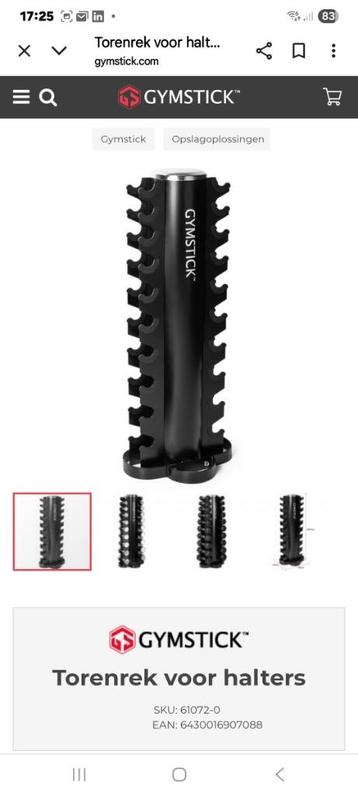 torenrek dumbbells fitness, nieuw in doos,10 sets halters beschikbaar voor biedingen