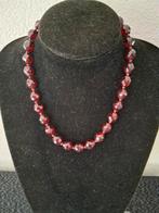 Rode granaatketting facet geslepen, Ophalen of Verzenden, Gebruikt, Rood, Overige materialen