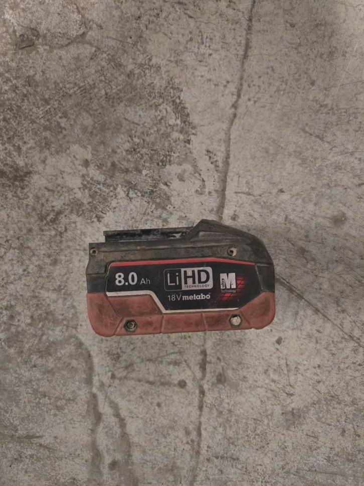 Metabo LiHD 18v 8.0Ah accu defect, Doe-het-zelf en Verbouw, Gereedschap | Machine-onderdelen en Toebehoren, Gebruikt, Ophalen of Verzenden
