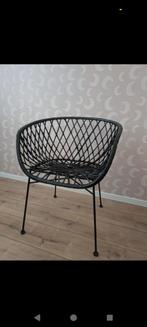 Bloomingville rotan stoel, Huis en Inrichting, Stoelen, Zwart, Ophalen of Verzenden, Zo goed als nieuw, Eén