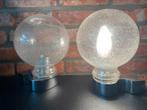 Set van 2 Kueco vintage design wandlampen bubbel glas, Ophalen of Verzenden, Zo goed als nieuw, Glas