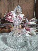 Kristallen olieflesje en jampotje, Antiek en Kunst, Ophalen of Verzenden