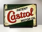 Wakefield Castrol Motor oil (Patented) metalen reclamebord, Verzamelen, Reclamebord, Nieuw, Ophalen of Verzenden, Pand50