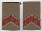 Set rangen epauletten Soldaat 2e kl (P), Ophalen of Verzenden, Landmacht, Nederland, Embleem of Badge