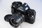 Canon A-1 met FD 35-70mm/3.5-4.5 VINTAGE TOPSTAAT, Audio, Tv en Foto, Fotocamera's Analoog, Spiegelreflex, Canon, Gebruikt, Ophalen of Verzenden