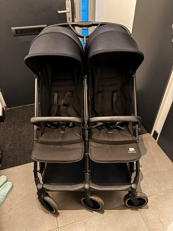 Deryan Rolo X2 Dubbele Buggy - Gebruikt, Kinderen en Baby's, Kinderwagens en Combinaties, Gebruikt, Kinderwagen, Overige merken