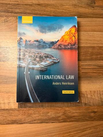 International Law - Anders Henriksen - Fourth edition beschikbaar voor biedingen