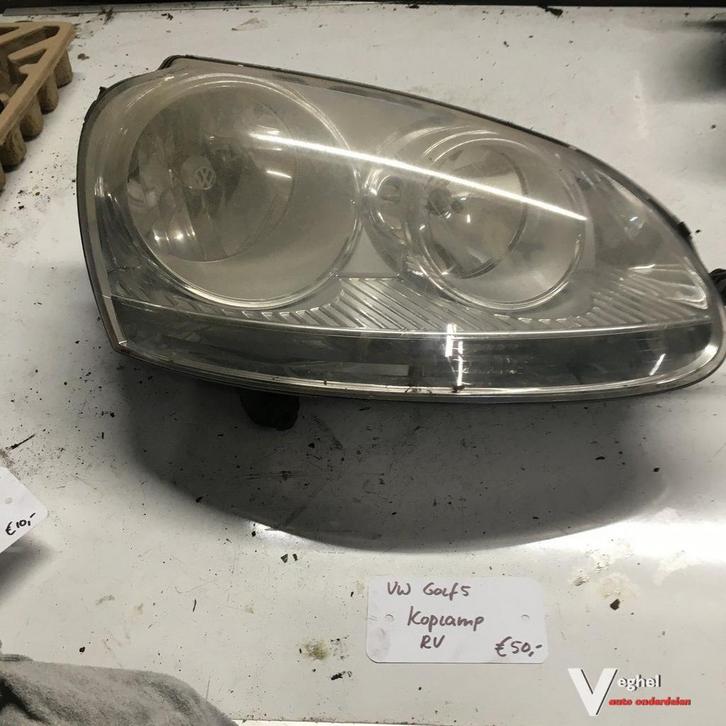 Vw Golf 5 Koplamp Rechtsvoor, Auto-onderdelen, Verlichting, Gebruikt, Ophalen of Verzenden