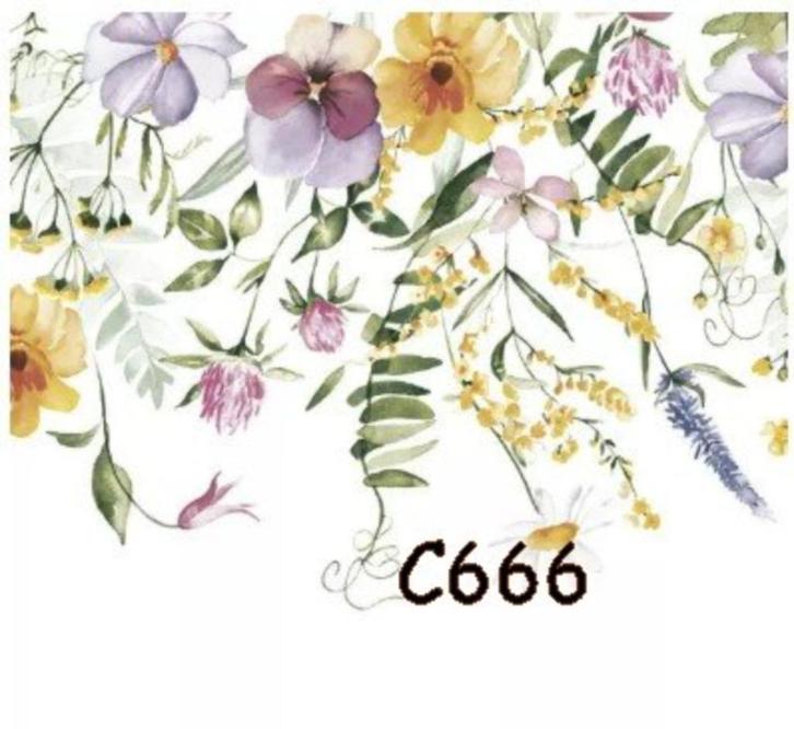 Servetten decoupage/bullet journal * bloemen C666, Hobby en Vrije tijd, Knutselen, Nieuw, Materiaal, Verzenden