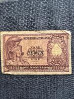 100 lire 1951 Italië, Postzegels en Munten, Ophalen of Verzenden, Italië