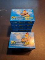8  digitale videocassettes  TDK 60 min. nieuw, Audio, Tv en Foto, Videocamera's Digitaal, Overige merken, Mini dv, 20x of meer