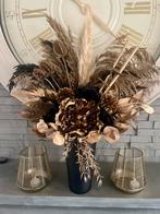 Bloemstuk in vaas hotelchique, Huis en Inrichting, Overige materialen, Overige kleuren, Nieuw, Ophalen of Verzenden