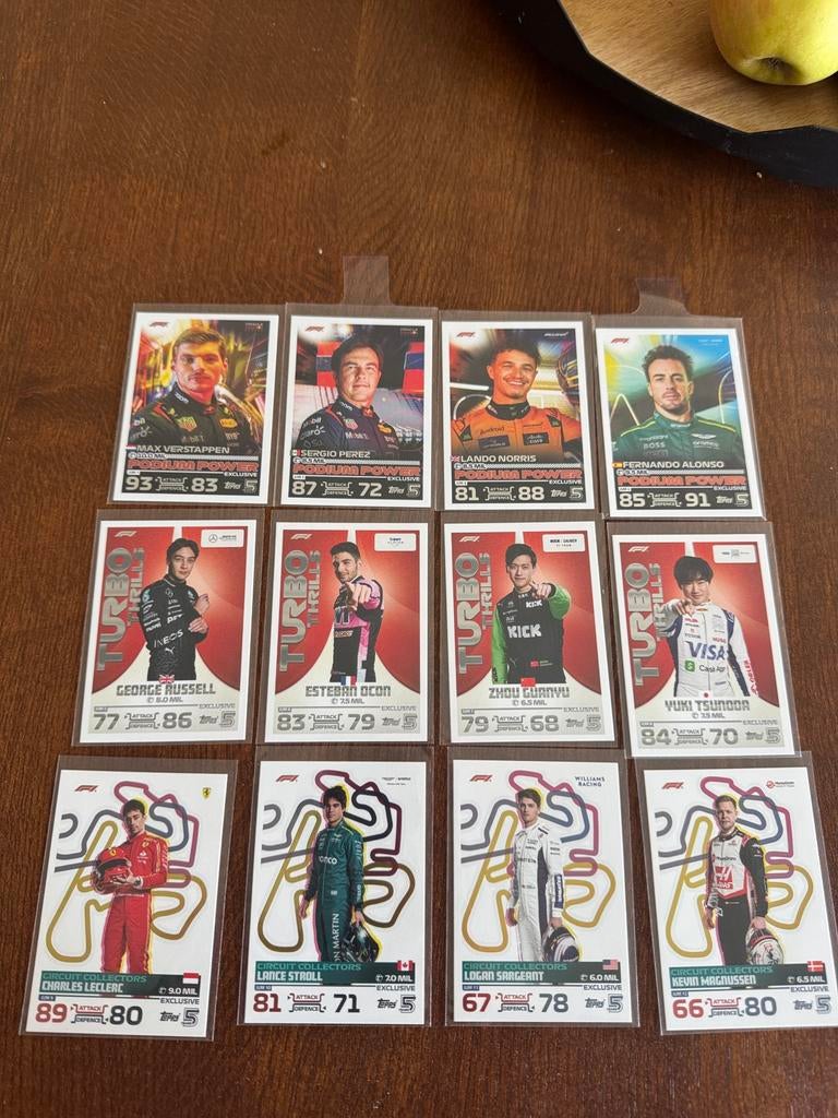 Turbo attax 2024 JUM 1 tot en met 12, Ophalen of Verzenden, Zo goed als nieuw, Meerdere plaatjes