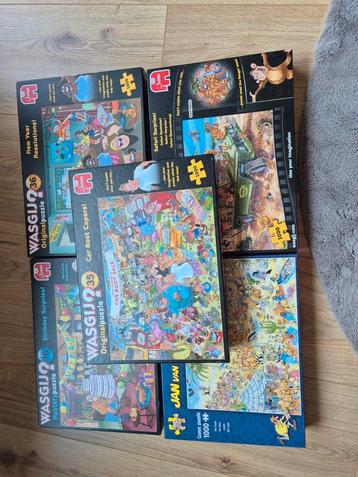 Wasgij en Jan van haasteren puzzels 1000 stukjes!  beschikbaar voor biedingen