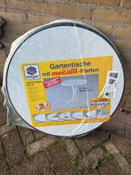 Ronde tuintafel 70cm, wit met donkergroen - Nieuw, Tuin en Terras, Tuintafels, Ophalen, Nieuw, Rond, Kunststof