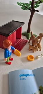 Playmobil 6134 Honden Familie met Hondenhok, Ophalen, Zo goed als nieuw, Complete set