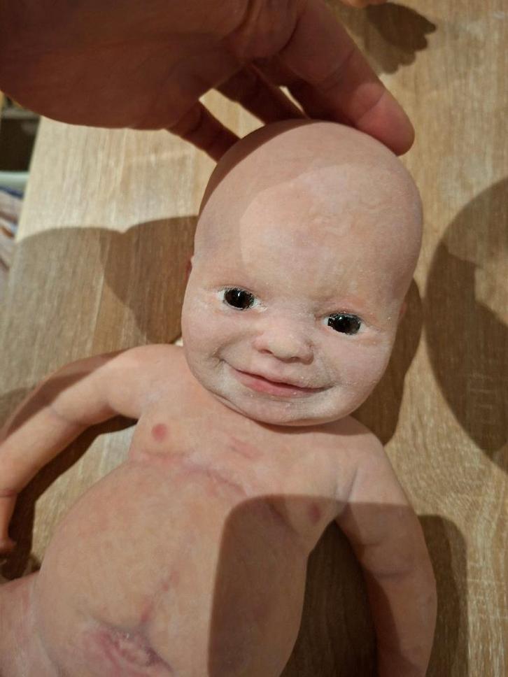 silicone reborn baby meisje, Verzamelen, Poppen, Nieuw, Babypop, Levensecht of Reborn, Ophalen of Verzenden