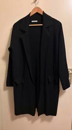 Vintage dressing zwart halflang vest viscose mix, Kleding | Dames, Truien en Vesten, Ophalen of Verzenden, Zo goed als nieuw, Zwart