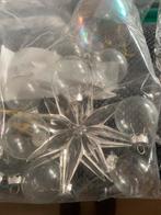 Kersthangers en kerstverlichting in wit, glas en hout., Ophalen of Verzenden, Zo goed als nieuw