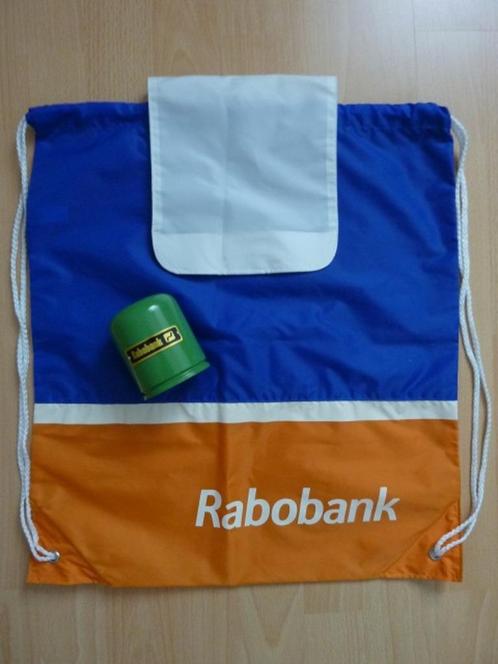 RABOBANK spaarpot groen + tas nieuw RABO, Verzamelen, Retro, Overige typen, Ophalen