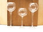 3 grote wijnglazen 3809, Huis en Inrichting, Ophalen of Verzenden, Gebruikt, Overige materialen, Minder dan 25 cm