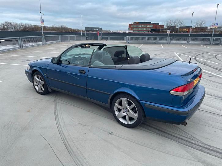 Saab 9-3 2.0 T Cabrio 2001 Blauw, Auto's, Saab, Particulier, Saab 9-3, Benzine, D, Cabriolet, Handgeschakeld, Origineel Nederlands