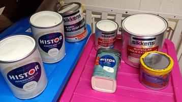 Sikkens Histor & Drost coatings verf lak wit DICHTE blikken! beschikbaar voor biedingen