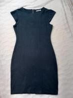Blauwe jurk, suède-look, maat 38, Maat 38/40 (M), Blauw, Ophalen of Verzenden, Zo goed als nieuw