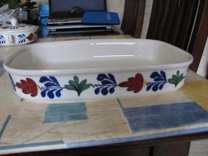 Boerenbont rechthoekige ovenschaal groot Boerenbond, Huis en Inrichting, Keuken | Servies, Gebruikt, Schaal of Schalen, Boerenbont