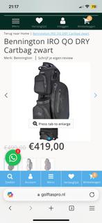 Bennington IRO-QO golftas ( nieuw), Ophalen of Verzenden, Zo goed als nieuw, Tas