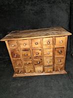 Vintage apothekers kastje, Huis en Inrichting, Kasten | Ladekasten, 5 laden of meer, Minder dan 100 cm, 25 tot 50 cm, 50 tot 100 cm