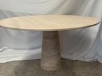 Travertin ronde eettafel nieuw 140 cm en 120 cm, Huis en Inrichting, Tafels | Eettafels, Ophalen, 100 tot 150 cm, Rond, Nieuw