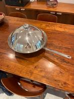 Demeyere Wok - Topkwaliteit!, Huis en Inrichting, Ophalen, Inductieplaat, Zo goed als nieuw, Rvs