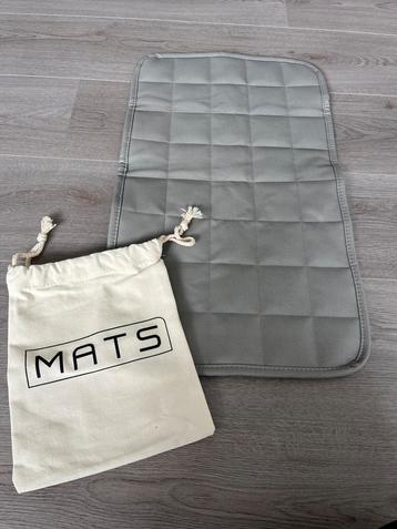 MATS baby verschoon matje grijs eco leer met opbergtas beschikbaar voor biedingen