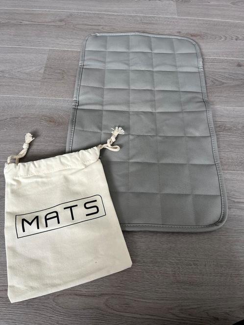 MATS baby verschoon matje grijs eco leer met opbergtas, Kinderen en Baby's, Luiertassen, Nieuw, Ophalen of Verzenden