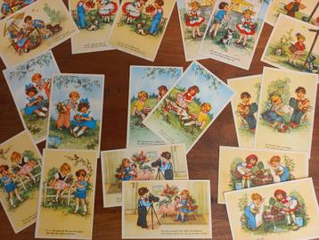 Twintig nostalgische ansichtkaarten. Vintage. Ongelopen beschikbaar voor biedingen