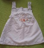 2 salopette jurk wit/blauw tweeling meisjesjurk beertje 62, Ophalen of Verzenden, Nieuw, Meisje, Jurkje of Rokje
