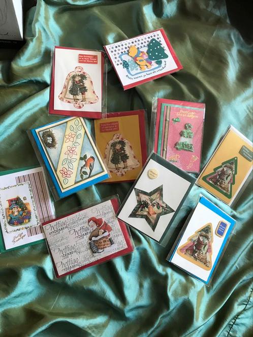 Partij handgemaakte kerst kaarten, Hobby en Vrije tijd, Kaarten | Zelfgemaakt, Zo goed als nieuw, Kerst, Ophalen of Verzenden