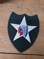 Reproductie 2nd Infantry Patch, Indian head-US Army-Nieuw!, Ophalen of Verzenden, Landmacht, Amerika, Embleem of Badge