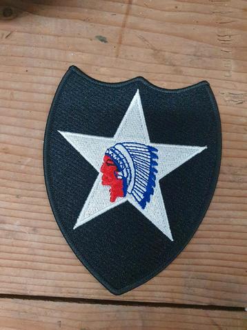 Reproductie 2nd Infantry Patch, Indian head-US Army-Nieuw! beschikbaar voor biedingen