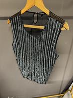 Escada Blouse top zwart Met kralen maat L, Kleding | Dames, Maat 38/40 (M), Zwart, Ophalen of Verzenden, Zo goed als nieuw